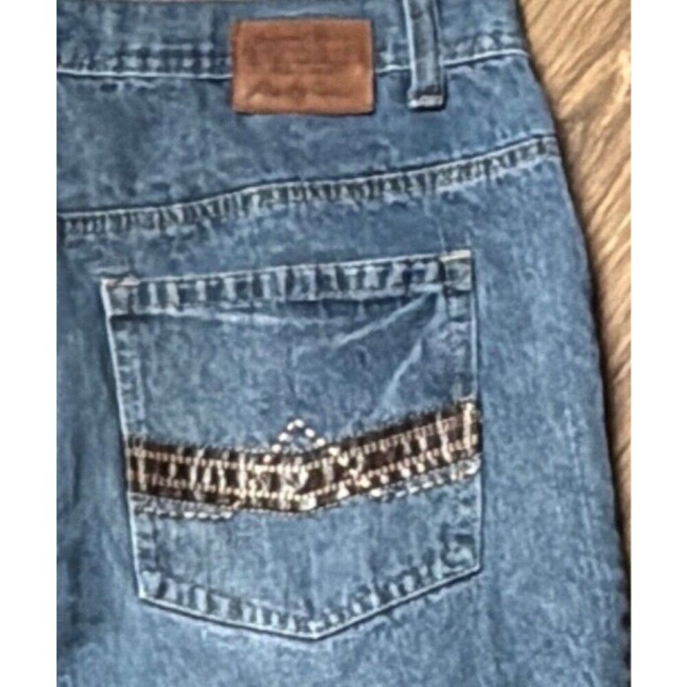 Vintage Phat Farm Shorts Men’s Blue Denim Embroidered Back Pocket,‎ 36x10 tag 36 - Picture 4 of 7